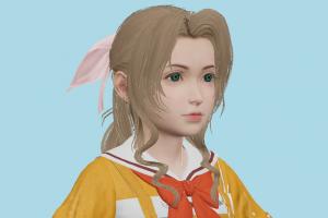 Aerith Young Final-Fantasy, ffvii, Aerith, final, fantasy, female, girl, woman, people, xna, characters, animated